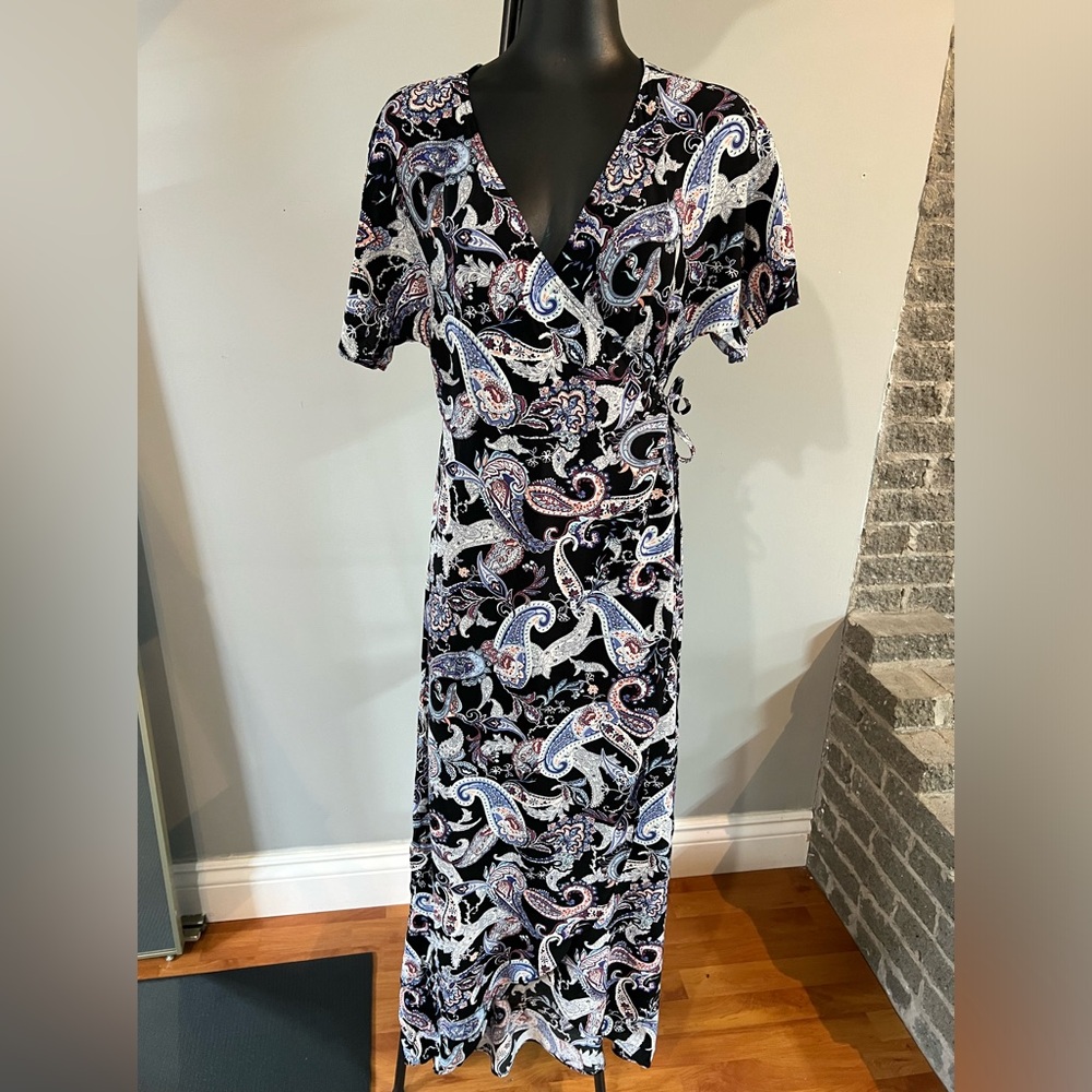 Wrap around maxi dress